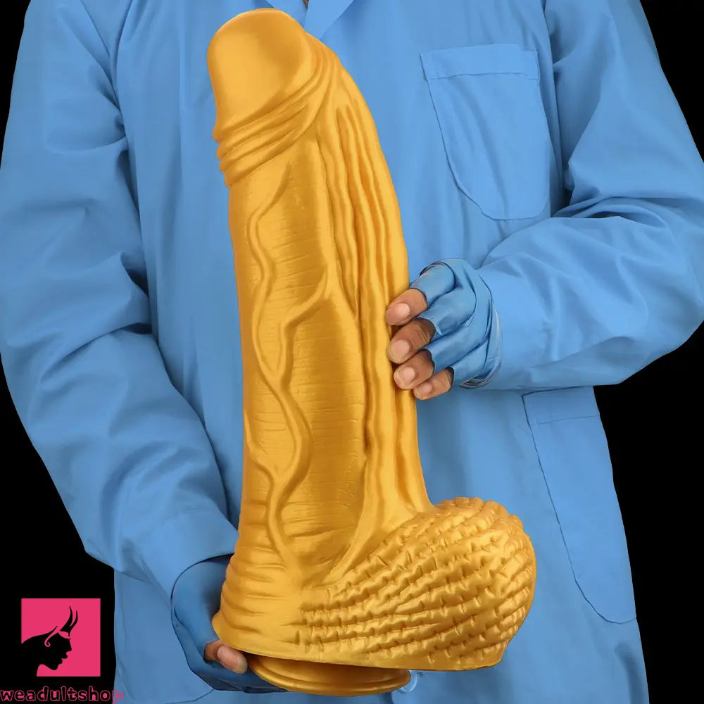 15.35in Huge Thick Silicone Soft Dildo Realistic Design For G-Spot Love