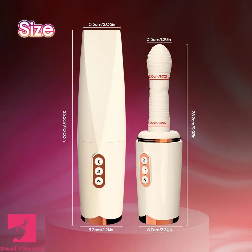 9.92in Sex Machine Thrusting Heating Auto Dildo Rotatable Switch 7 Vibrating