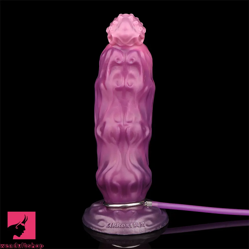9.68in Inflatable Silicone Soft Big Fantasy Odd Dildo Penis Sex Simulator