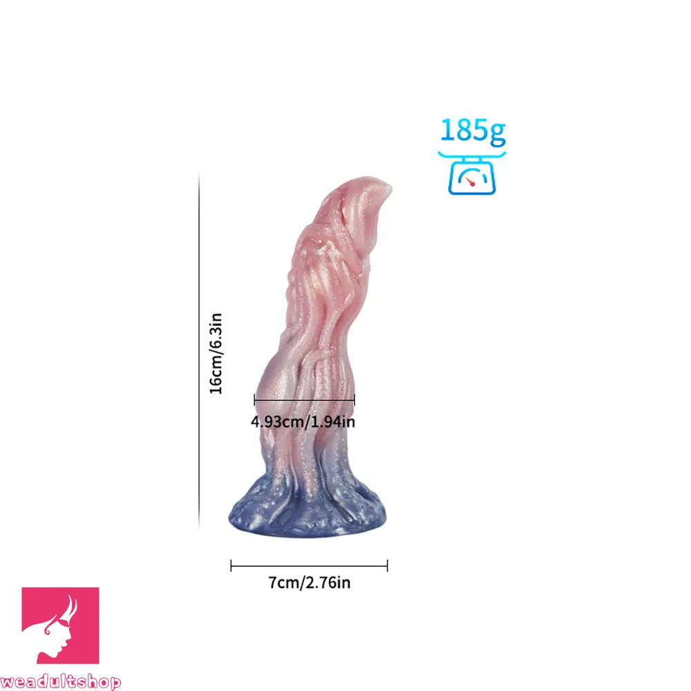 Fantasy Monster Dog Knot Female Soft Silicone Anal Plug Dildo For Prostate