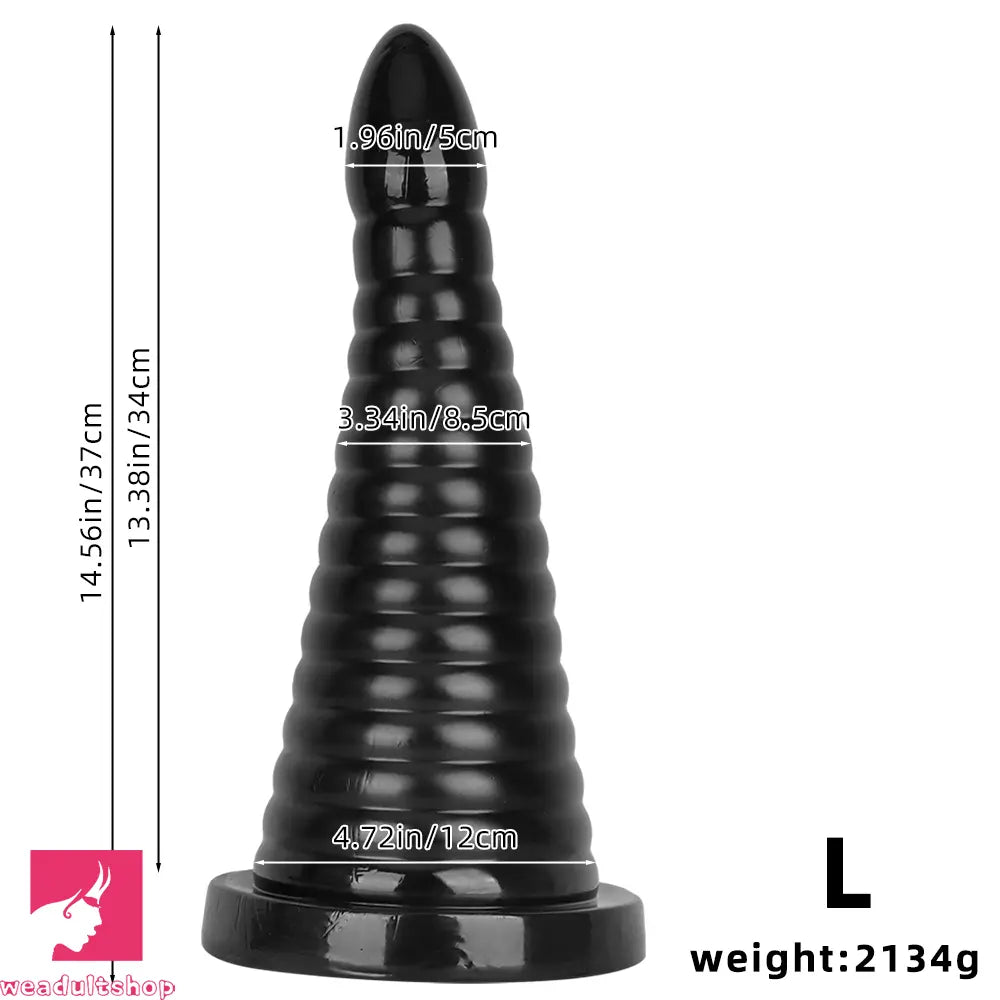 10.23in 14.56in Large Thread PVC Pagoda Thick Large Anal Plug Cock Dildo