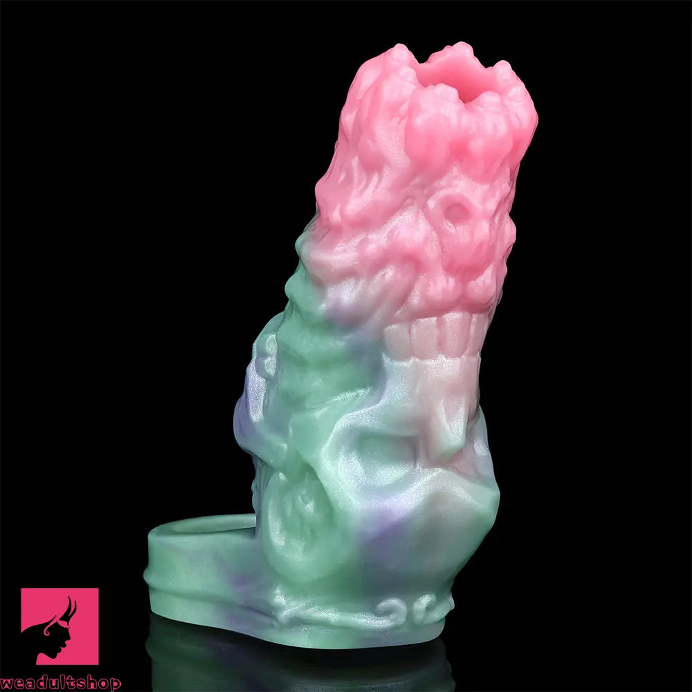 4.68in Crimson Sprout SHAZ-3015 Fantasy Hollow Dildo Sleeve Extension