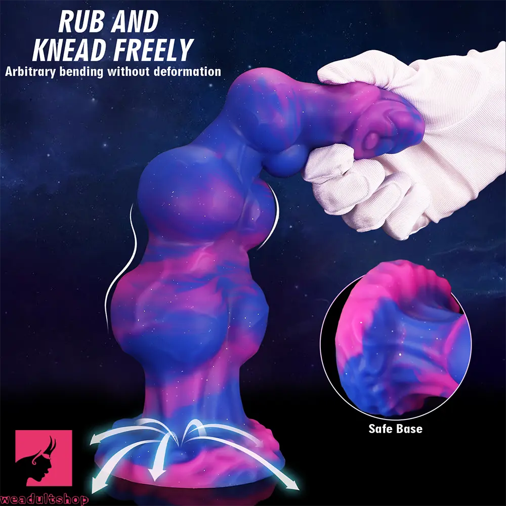 7.48in 8.66in 10.43in Monster Knot Silicone Fantasy Dildo G-spot Odd Cock