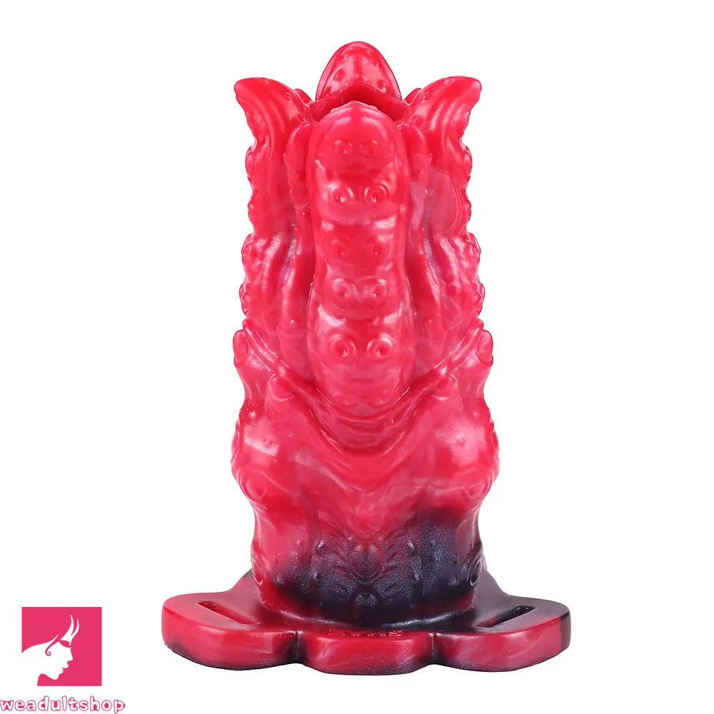 5.59in Hollow Dildo Built-in keel Vibration Remote Strapon Odd Penis Sleeve