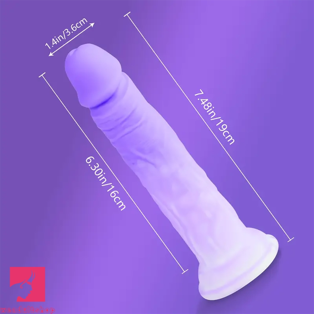 7.48in Silicone Dildo Masturbator Sex Toy Soft Realistic Adult Clit Sex Toy