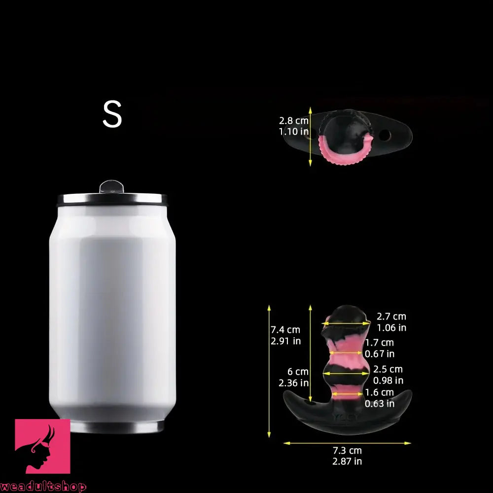 2.91in 3.66in 5.63in Small Knot Horse Tentacle Silicone Cock Strap on Dildo