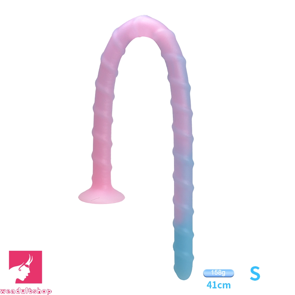16.14in 19.69in 24.21in Luminous Monster Soft Prostate Glowing Dildo