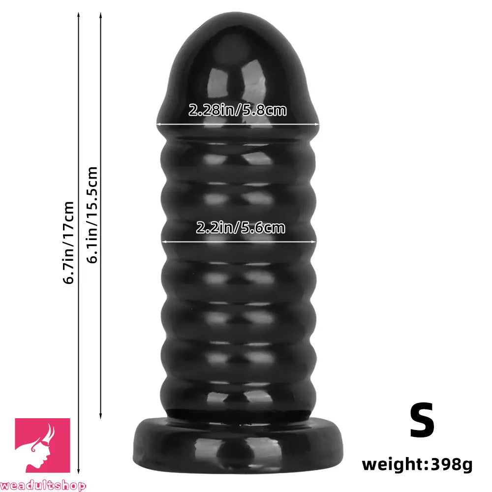 6.7in 9.05in PVC Suction Cup Cock Bead Anal Plug Dildo For Anal Sex Toy
