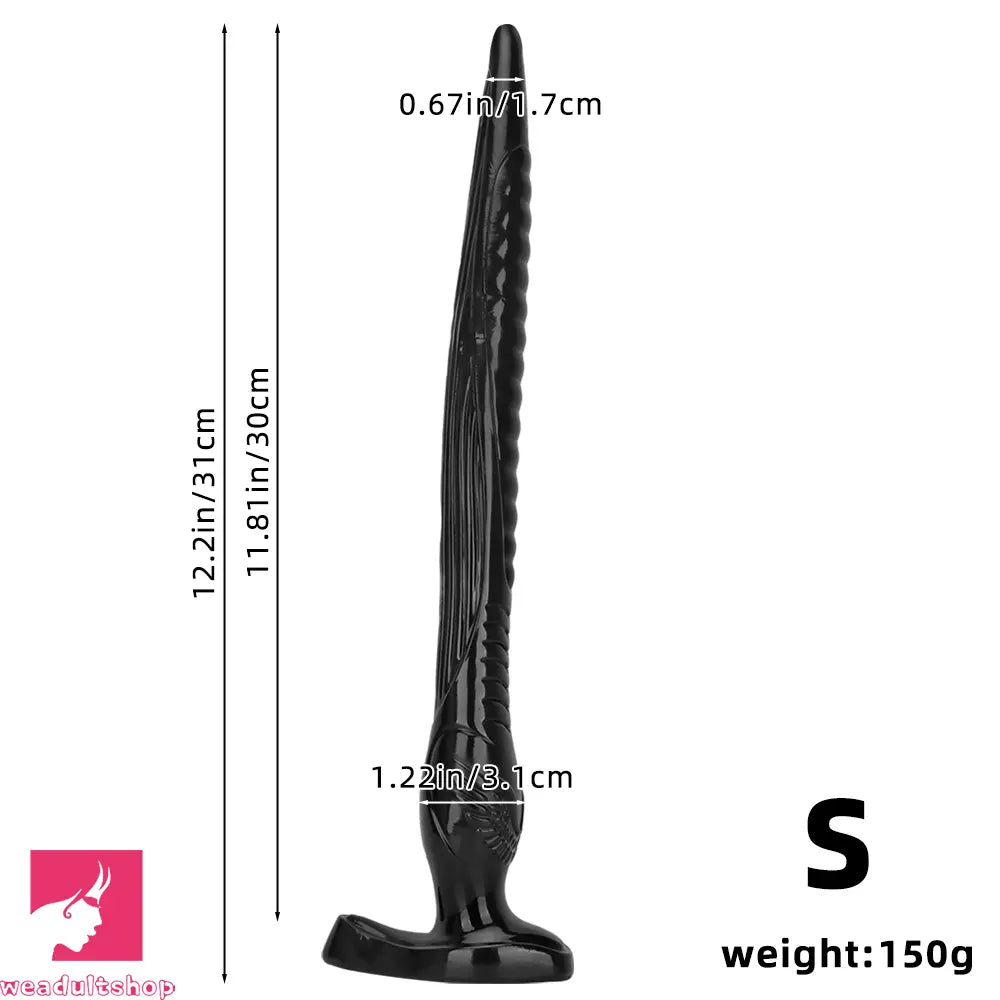 12.2in 16.14in 20.07in Black Super Long Large Out Anal Plug Cock Dildo