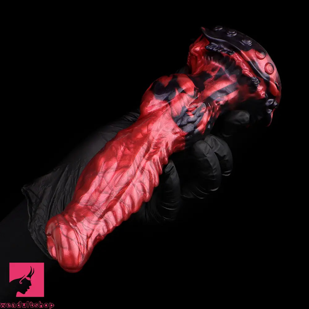 8.46in Knotted Silicone Big Animal Monster Odd Dildo Orgasm Cock