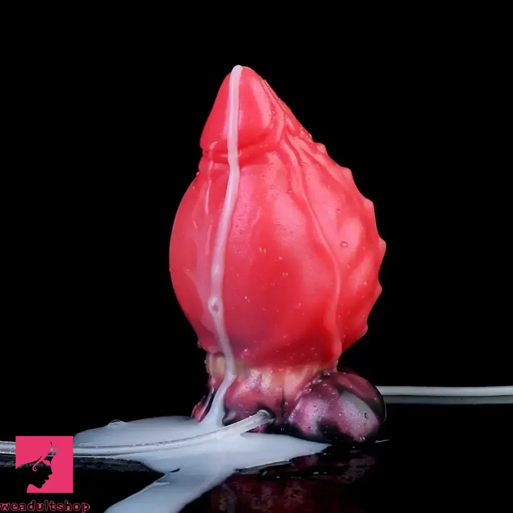 5.12in Fantasy Odd Silicone Soft Inflatable Spraying Water Dildo For Clit