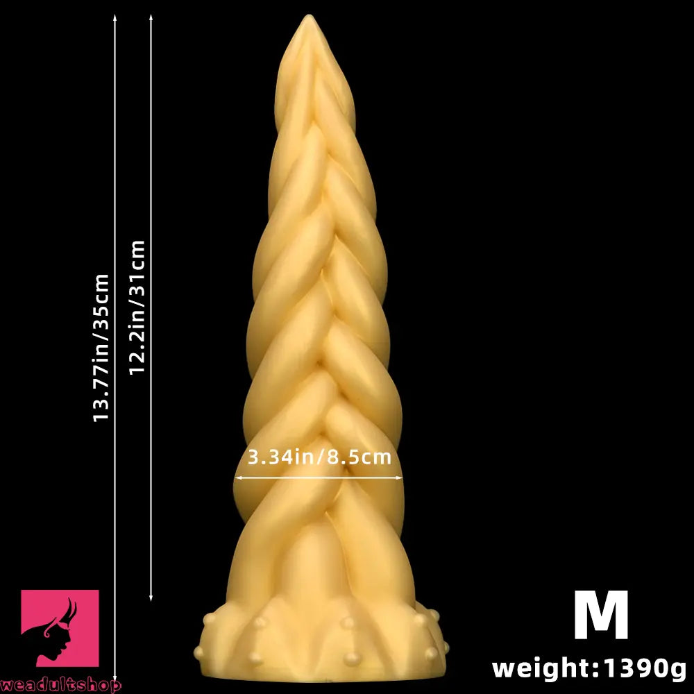 11.81in 13.77in 16.14in Extra Large Long Liquid Silicone Twist Soft Dildo