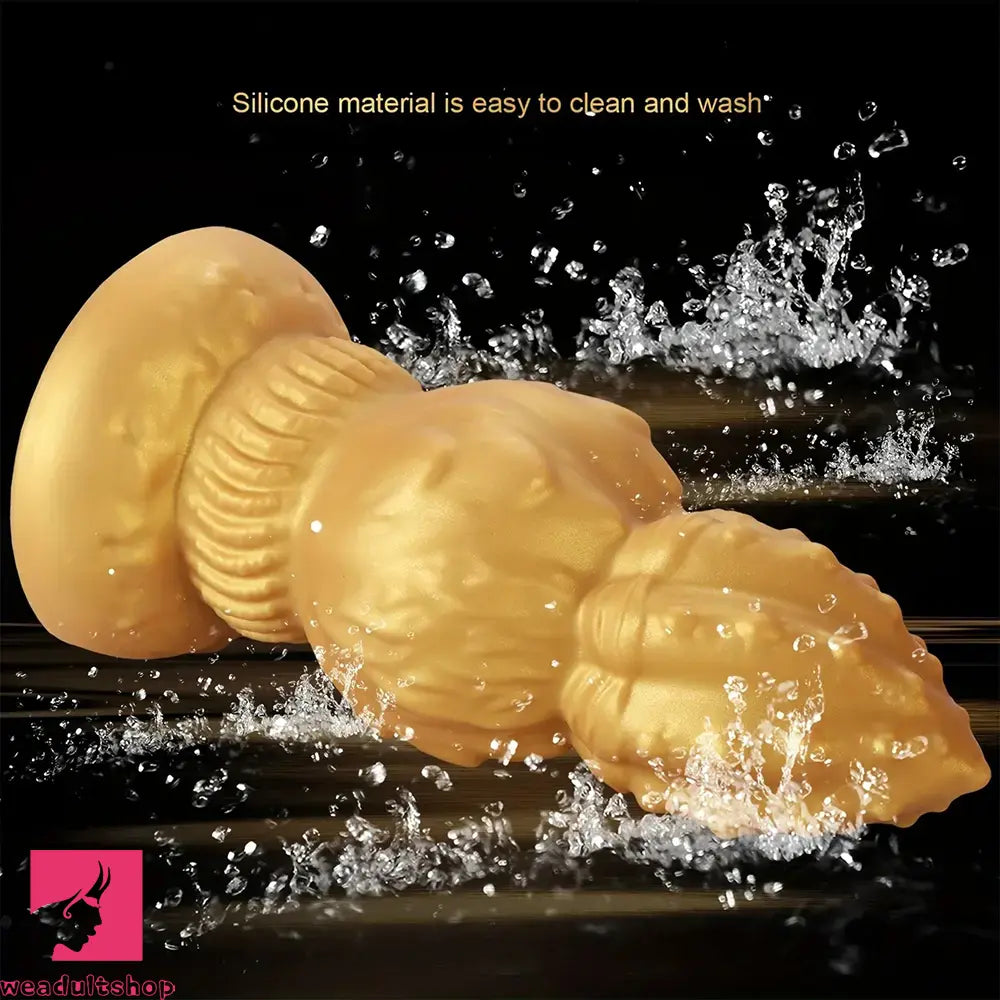 7.87in 9.05in 10.23in 11.41in Golden Gourd Sharp Pointed Large Fat Dildo