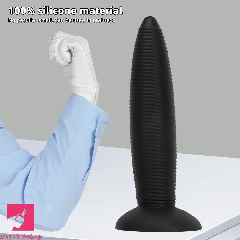 13.38in 14.96in Pointed Large Long Threaded Anal Plug Dildo For Anal Sex