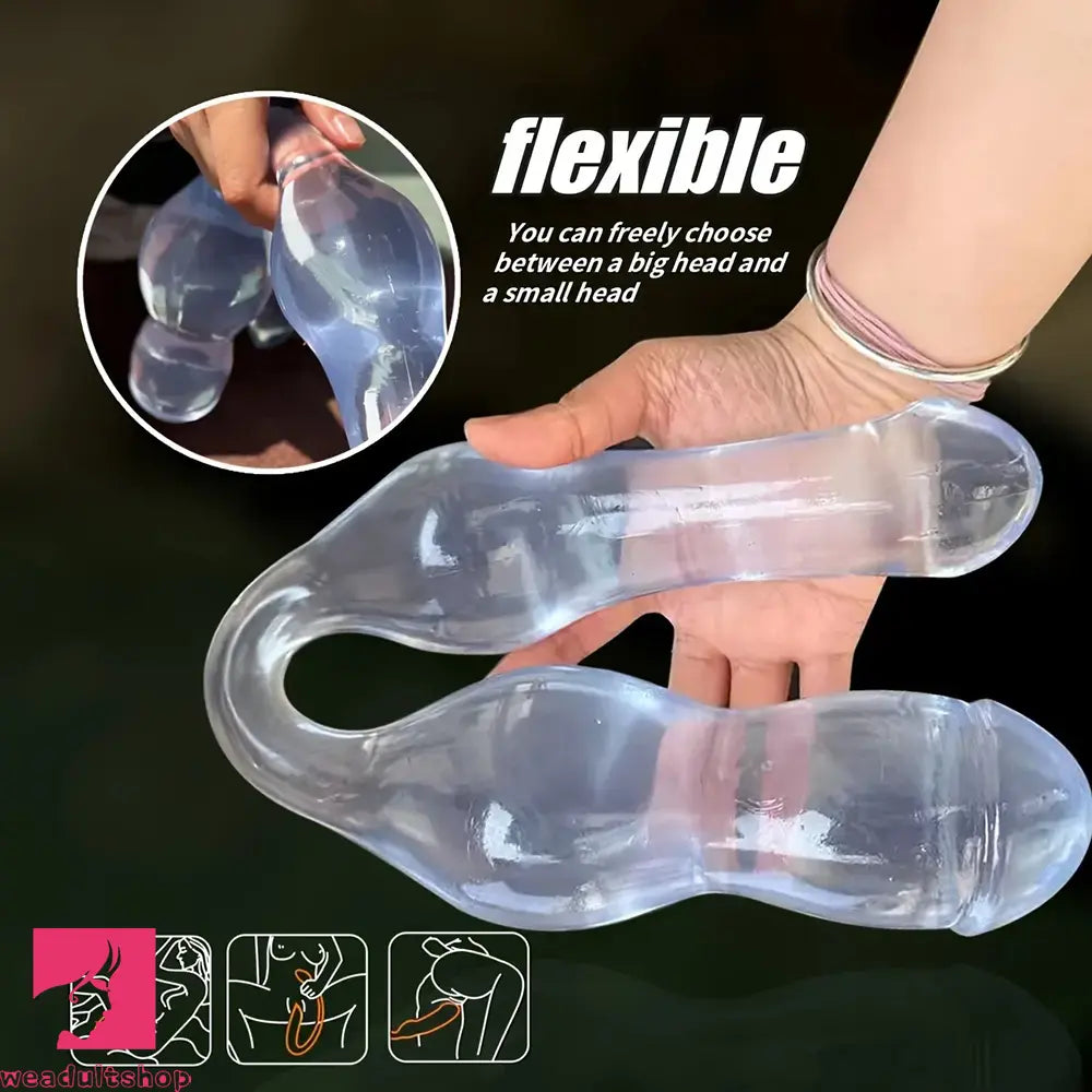 19.75in Double-Headed Adult Toy Soft & Flexible Extra Long Women Dildo
