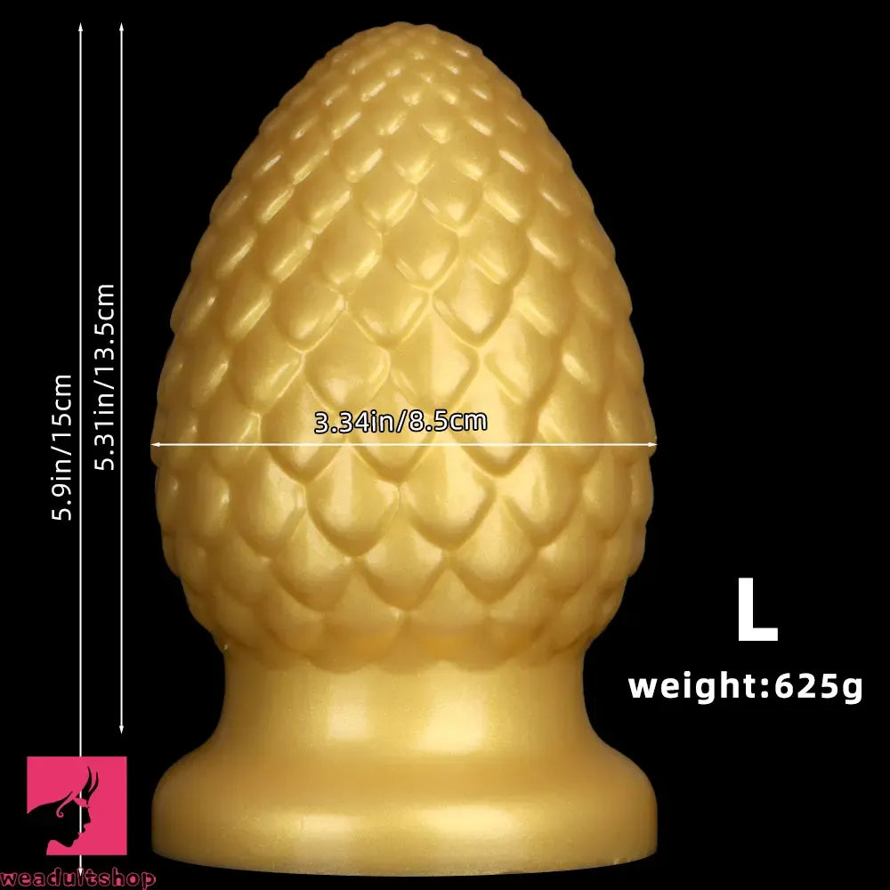 3.93in 5.9in Newbie Anal Cock Masturbator Silicone Soft Butt Plug Dildo