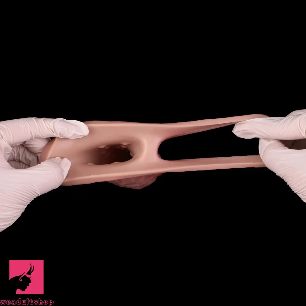 7.91in Realistic Penis Dildo Cock Sleeve Extender Vibrating Remote Cock Toy