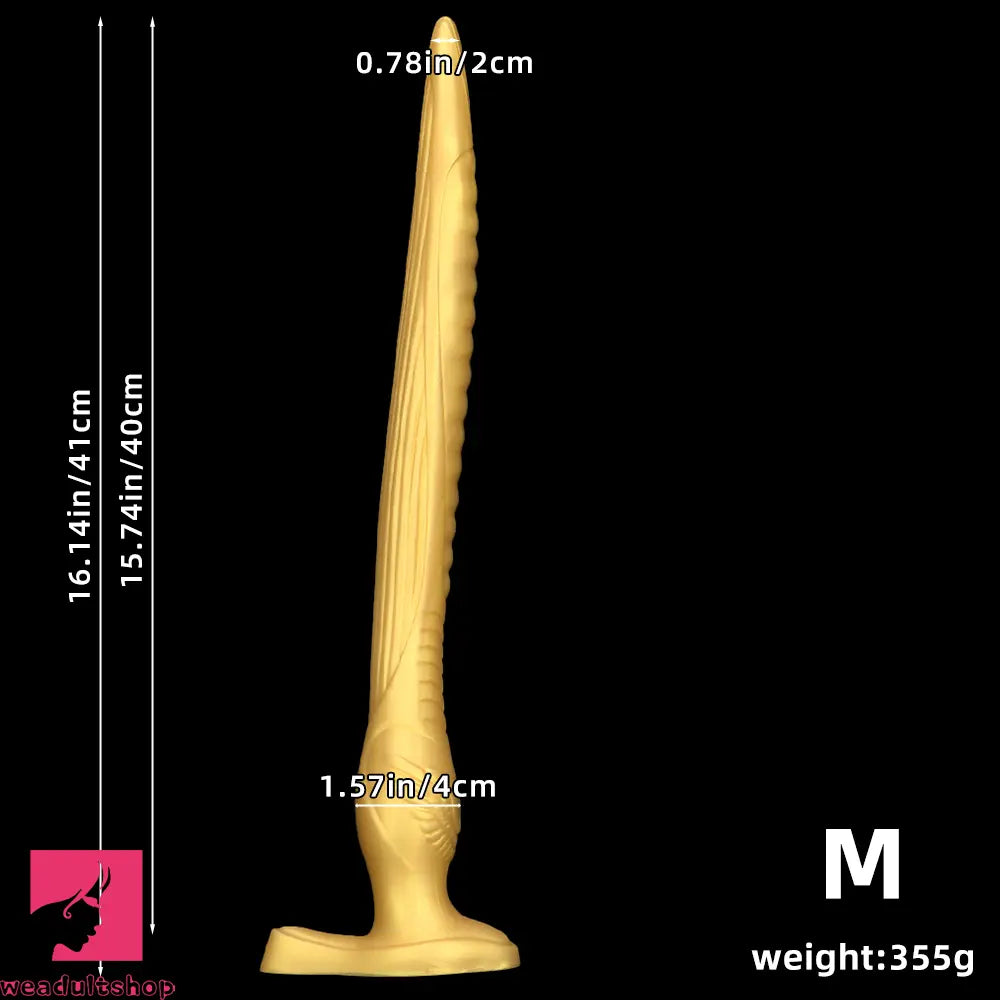 12.2in 16.14in 20.07in Gold Silicone Super Long Anal Dilator Dildo Huge Toy