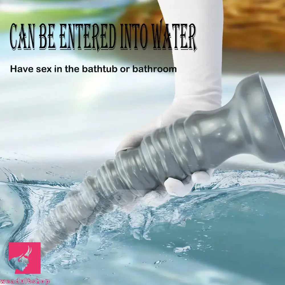 14.44in Silicone Ultra Long Threaded Deep Huge Thick Dildo For Clitoris