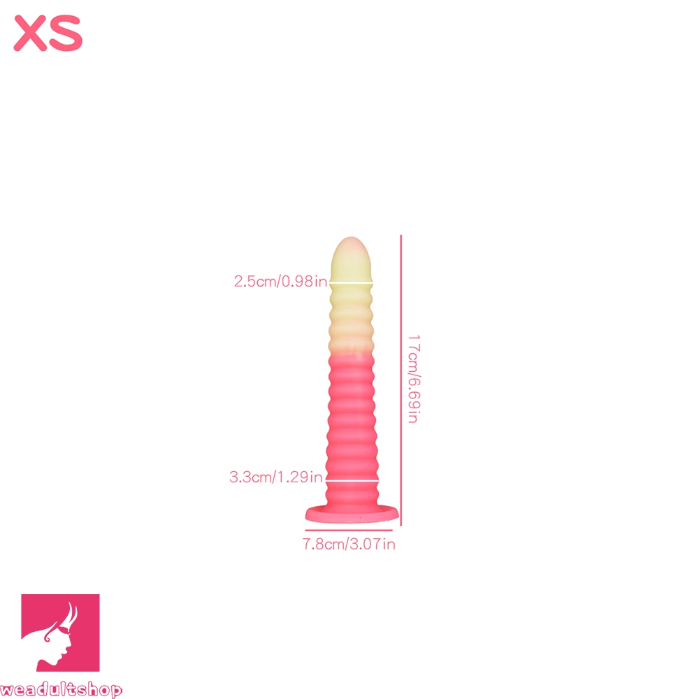 6.69in 9.05in 11in 13.1in Big Silicone Luminous Butt Plug Dildo For Prostate