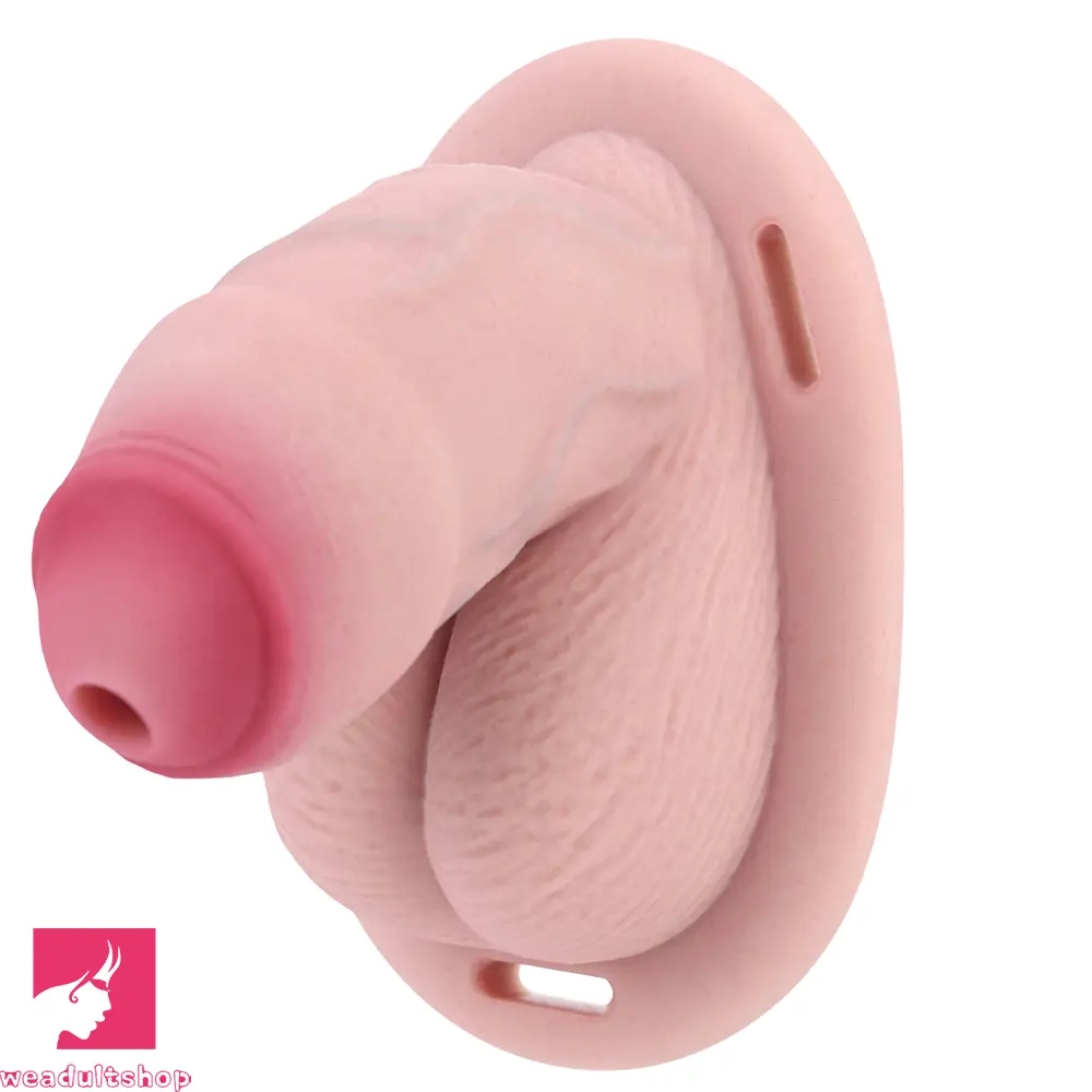 4.72in Real Hollow Chastity Cage Dildo Cock Masturbator Erotic Cock Love