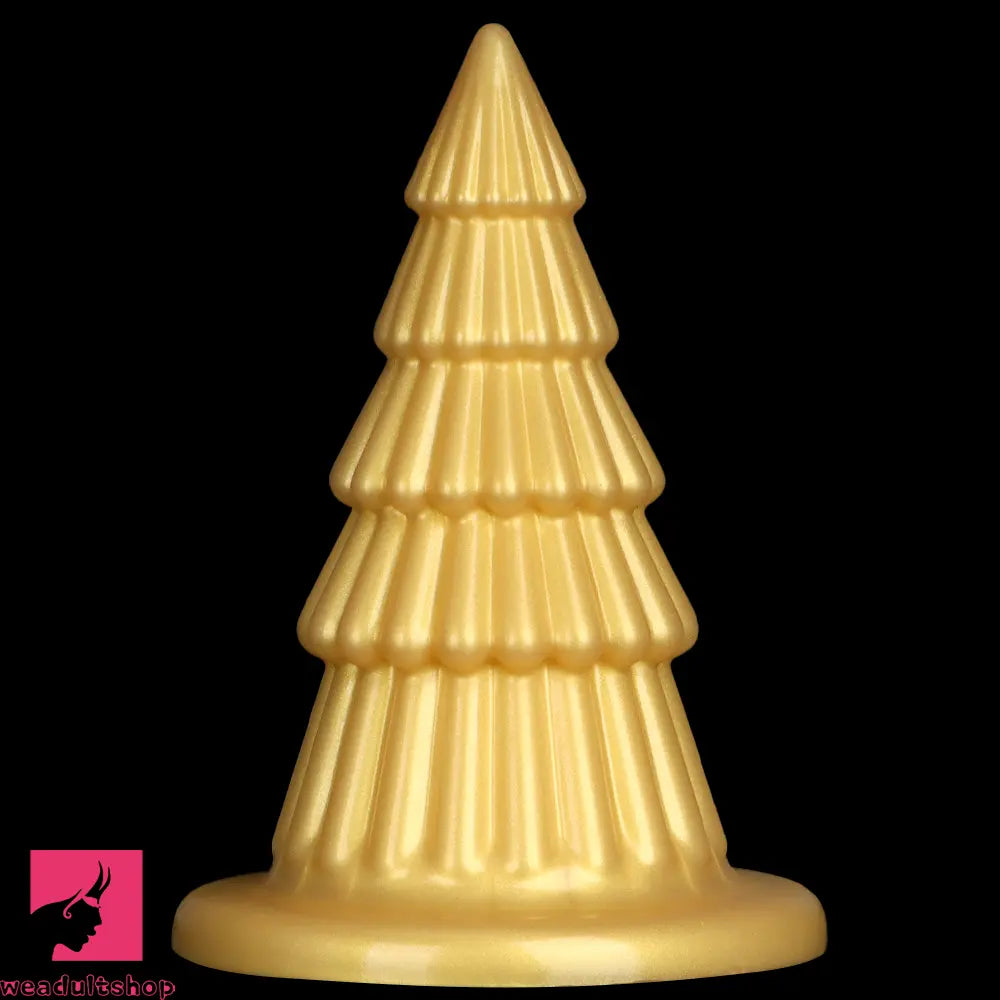 7.67in Christmas Tree Silicone Soft Cock Butt Plug Dildo With Suction Cup
