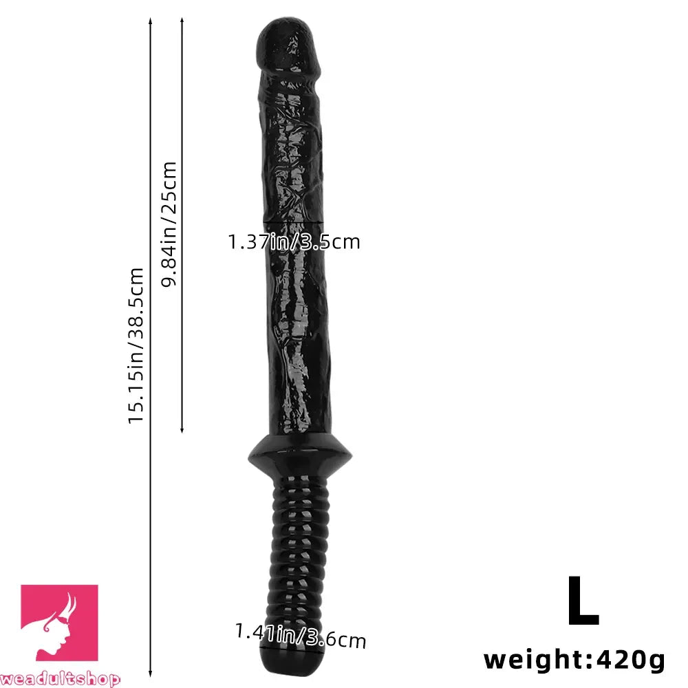 12.6in 15.15in Big PVC Sword Dildo With handle Anal Masturbator Sex