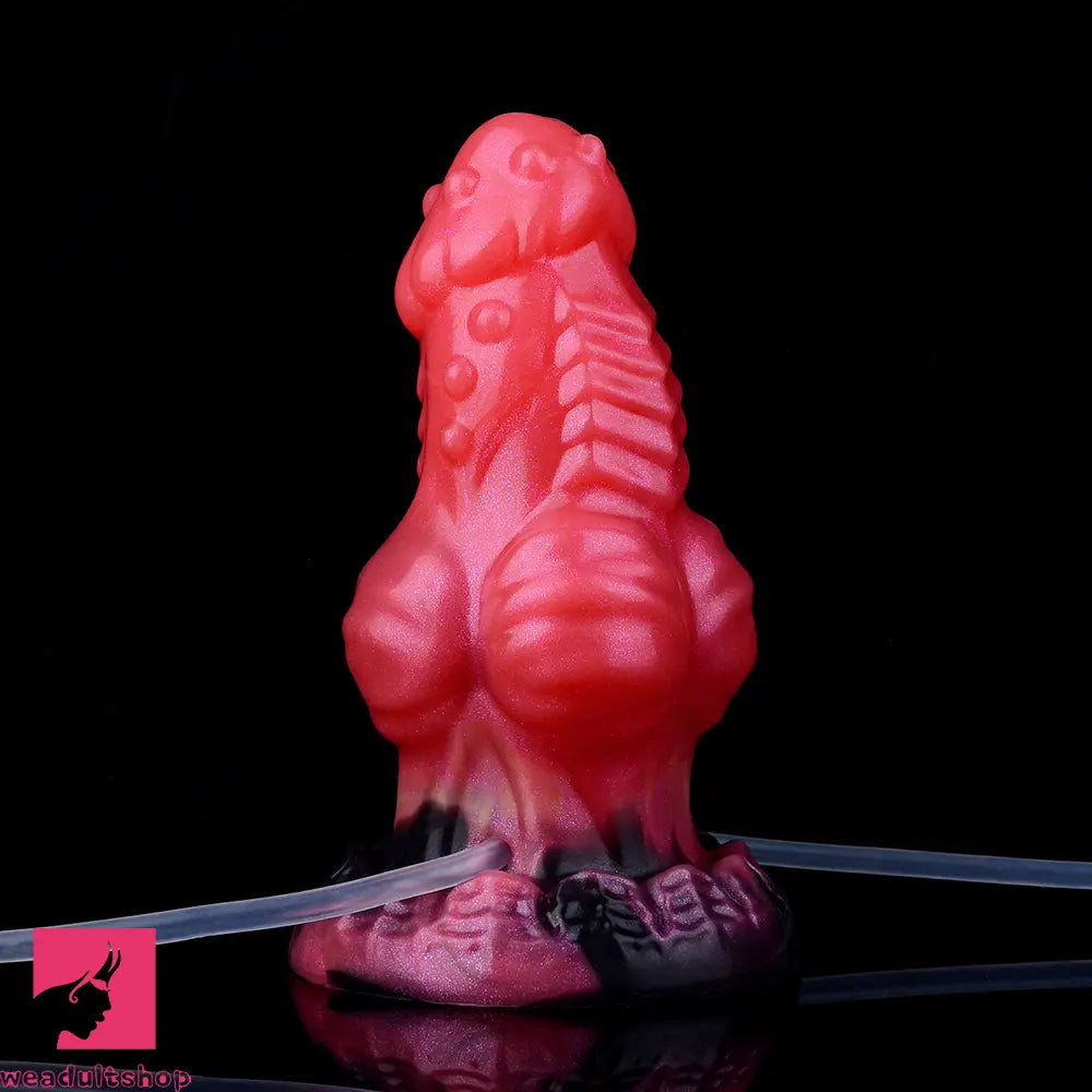 5.71in Fantasy Knot Spiked Silicone Soft Inflatable Spraying Water Real Dildo