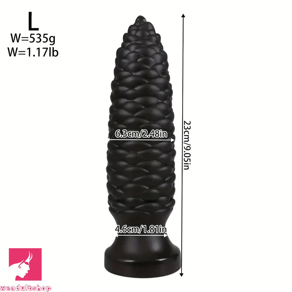 6.1in 7.67in 9.05in 10.43in 11.8in Big Anal Plug Scaly Thick Dildo Sex Toy