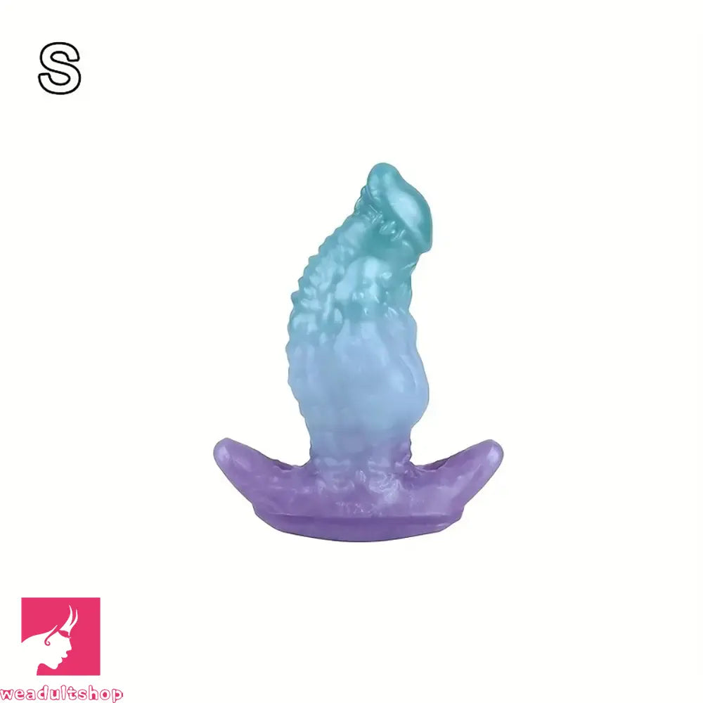 5.51in 7.04in 8.74in Liquid Silicone Anal Plug Strap-On Monster Odd Dildo
