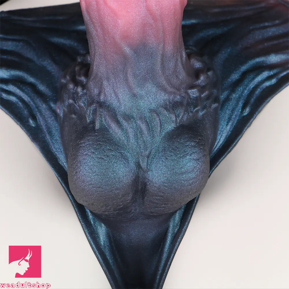 9.37in Spiked Monster Hollow Dildo Harness Pants Strap on Big Sex Toy