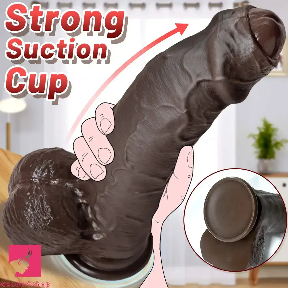 7.87in 9.25in 10.62in Uncut Foreskin Strap on Dildo Masturbation Cock Toy