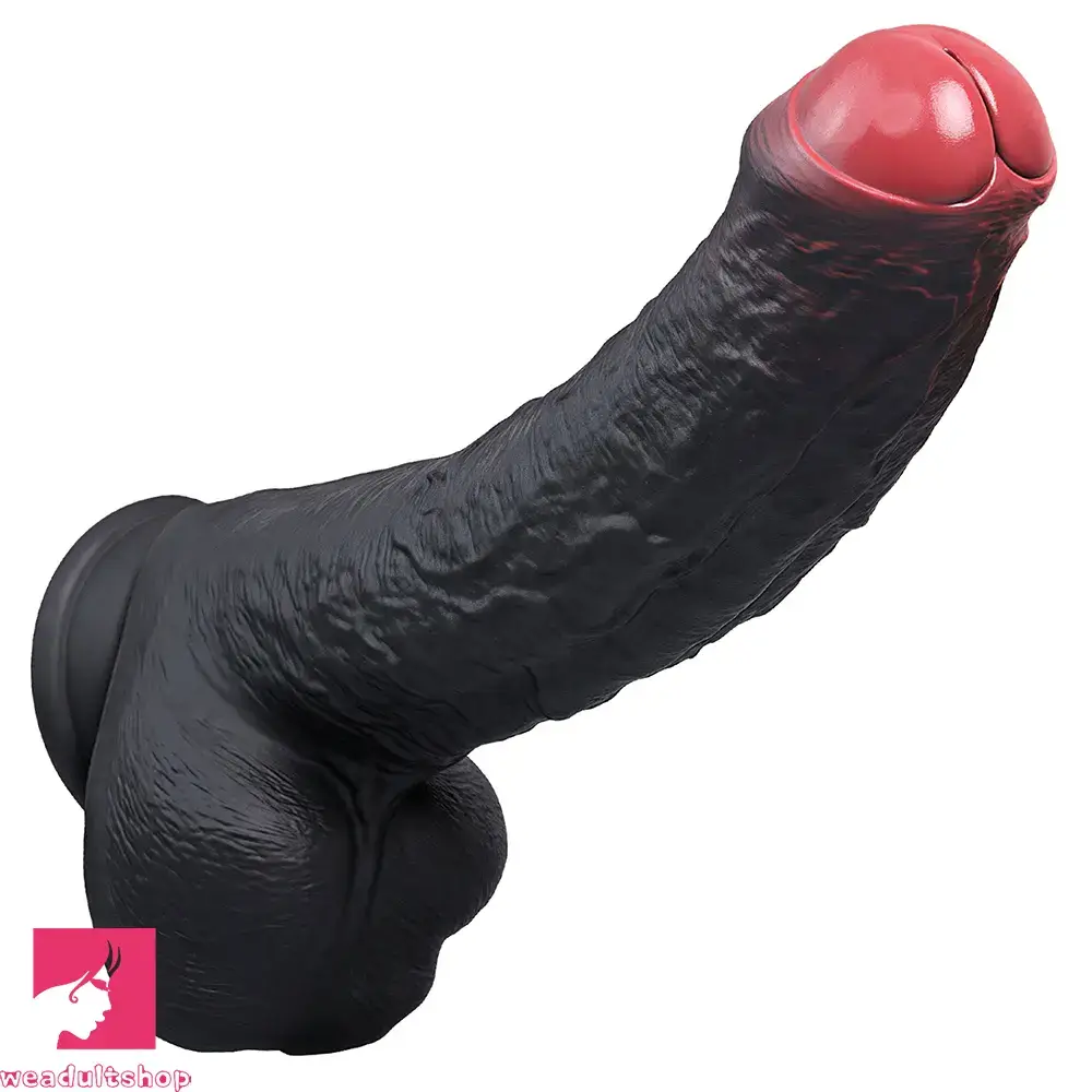8.35in 10.43in 12.2in Uncut Large Silicone Realistic Skin Dildo Real Orgasm