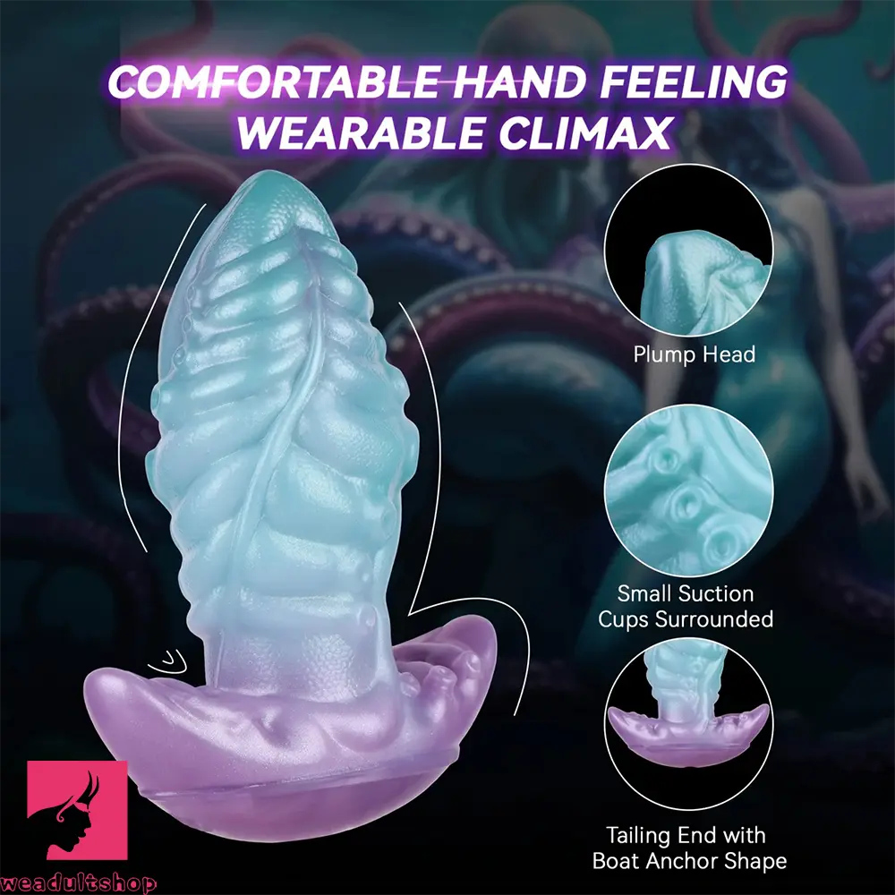 5.55in 7.28in 9.05in Animal Octopus Tentacle Cock Wearable Strap on Dildo