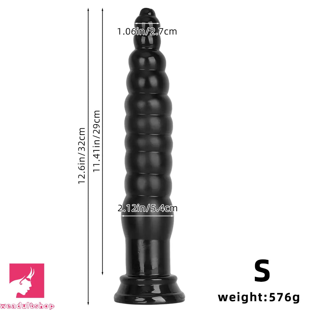 12.6in 17.32in PVC Super Long Large Thick Anal Plug Dildo Torture Cock