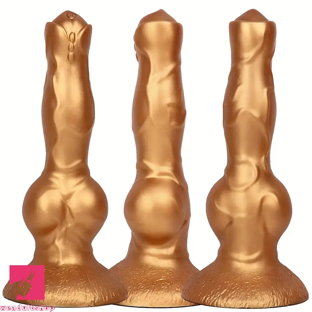 8.36in Silicone Large Thick Knotty Dog Soft Dildo For Sensual Pleasure Cock