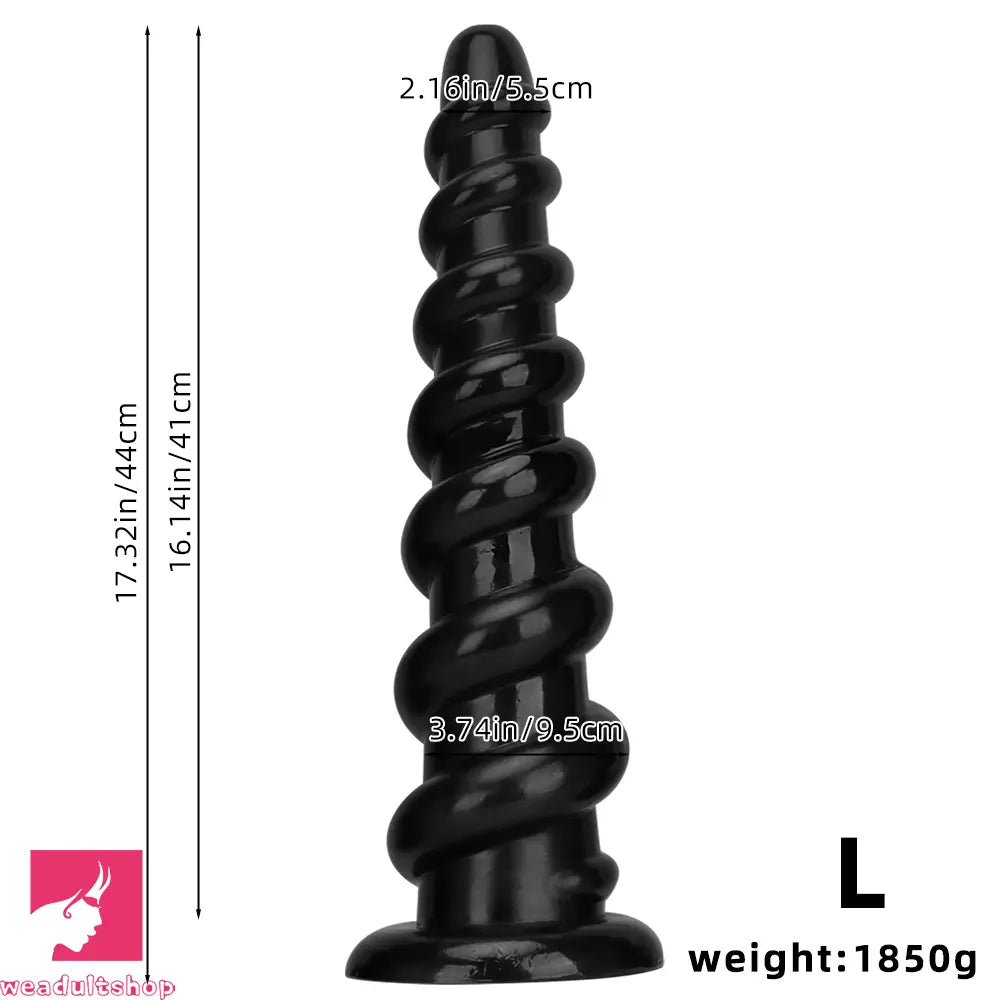 11.02in 13in 15.55in 17.32in 19.68in Super Long Huge Thread Butt Cock Dildo
