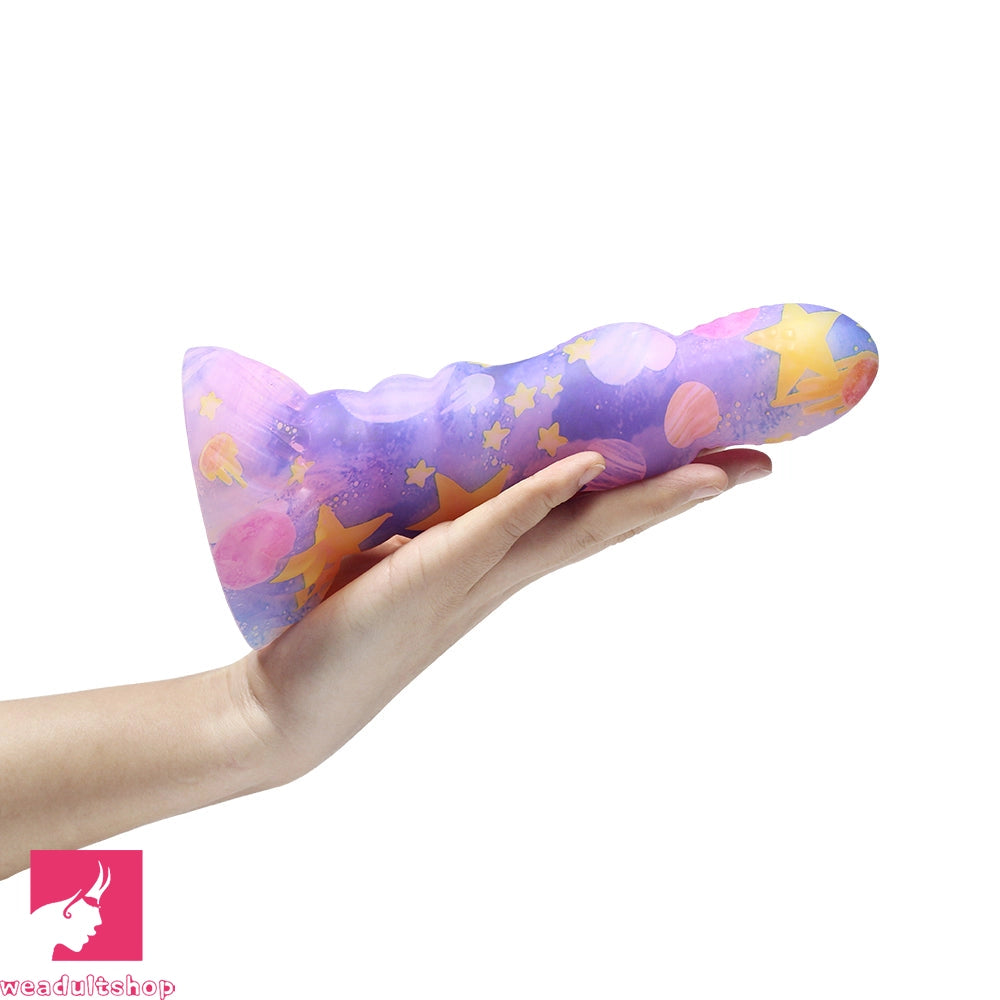 7.87in Colorful Silicone Soft Realistic Dildo Fantasy Prostate Sex Toy