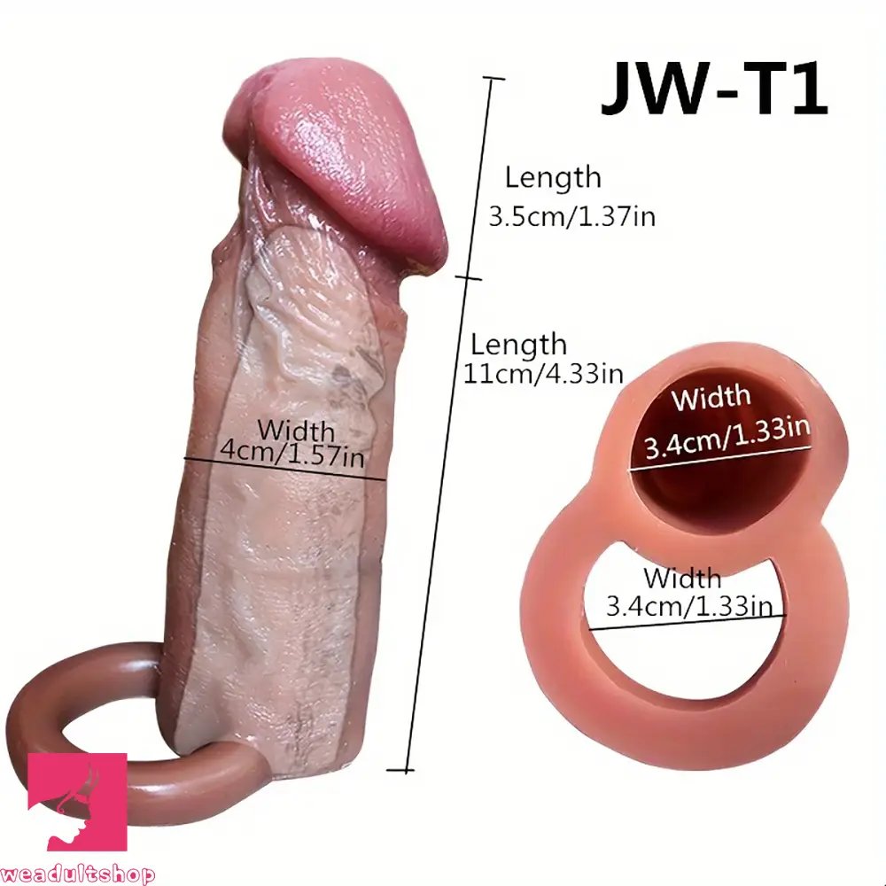 5.7in Pleasure Dildo Sleeve For Cock Thickening Physical Extension Delay