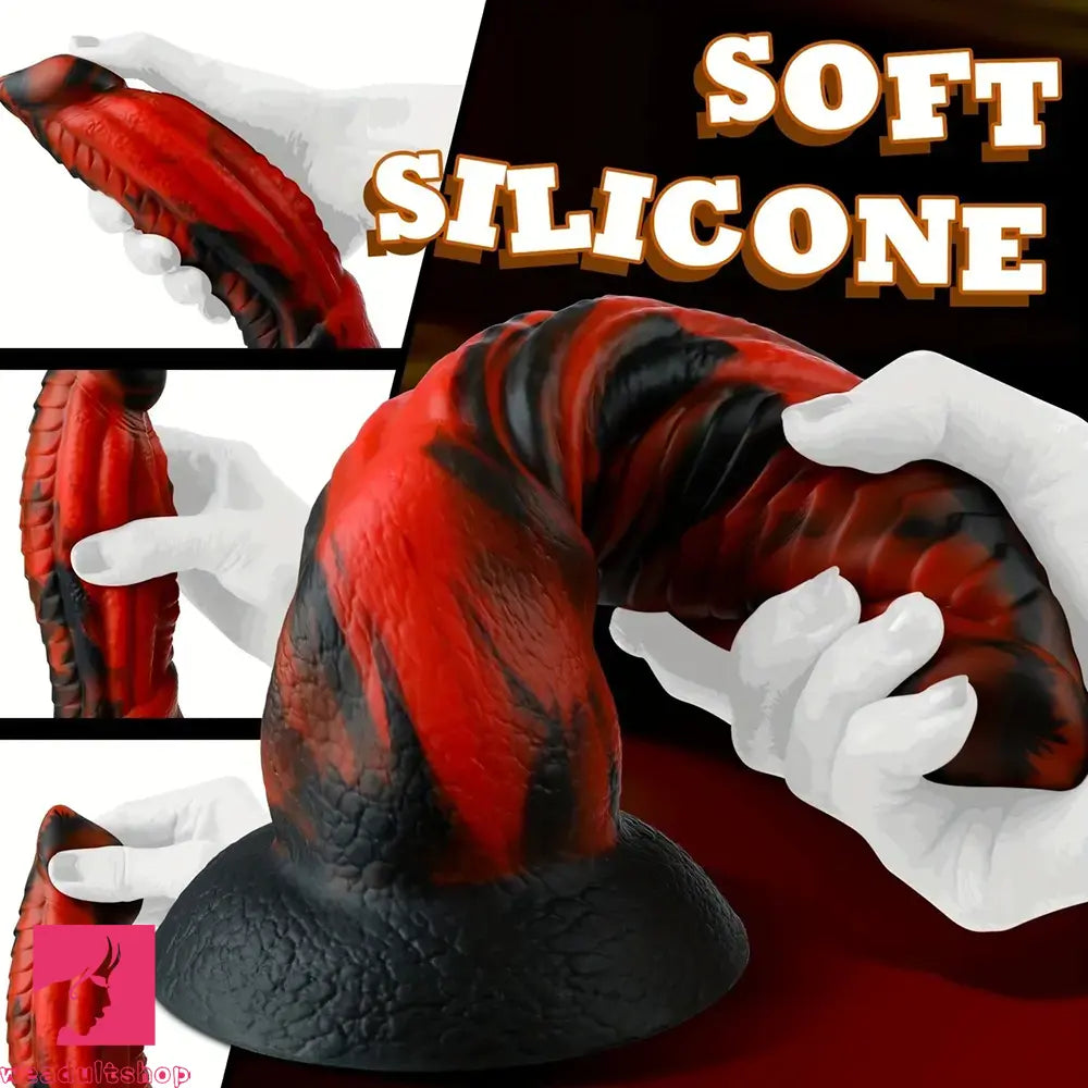 8.5in Monster Snake Silicone Fantasy Thick Dildo Cock Prostate Massager