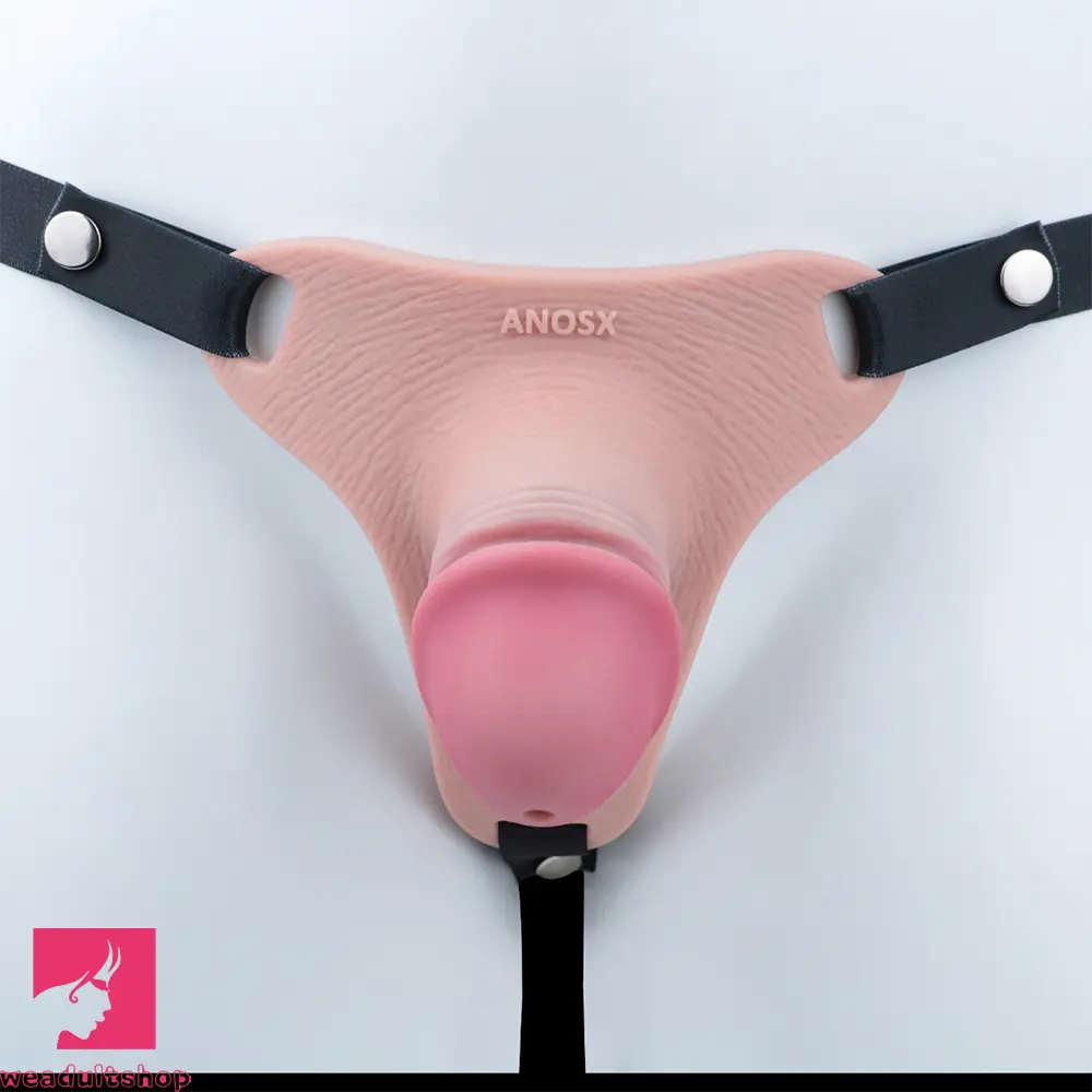 4.33in Strap on Chastity Dildo Wearable Realistic Cock Cage For Men Dilator
