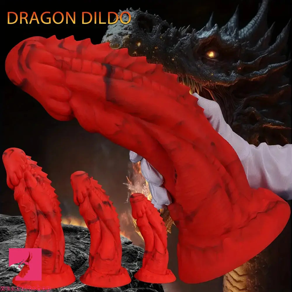 7.87in 9.84in 11.81in Dragon Silicone Monster Soft Big Dildo For Women