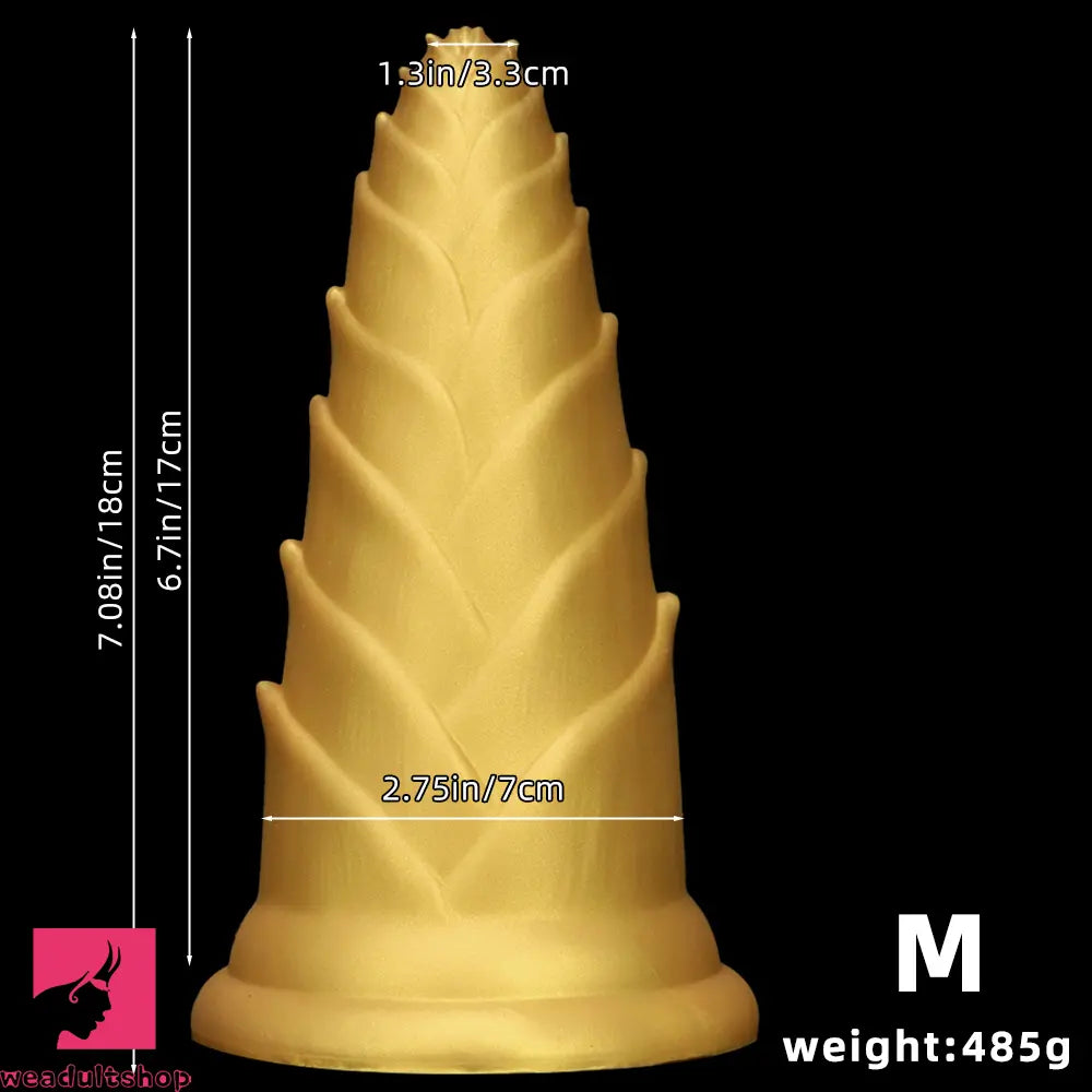5.7in 7.08in 8.46in Bamboo Shoots Penis Anal Plug For Fisting Dildo Cock Toy