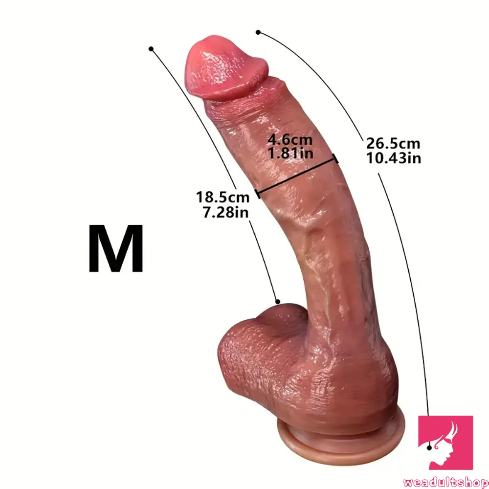 9.05in 10.43in 11.02in 12.2in 13.58in Soft Silicone Large Real Dildo