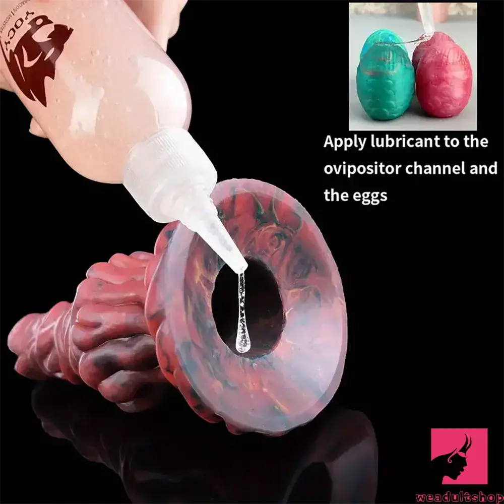 7.99in Silicone Soft Big Knot Alien Ovipositor Dildo For Female Lay Eggs