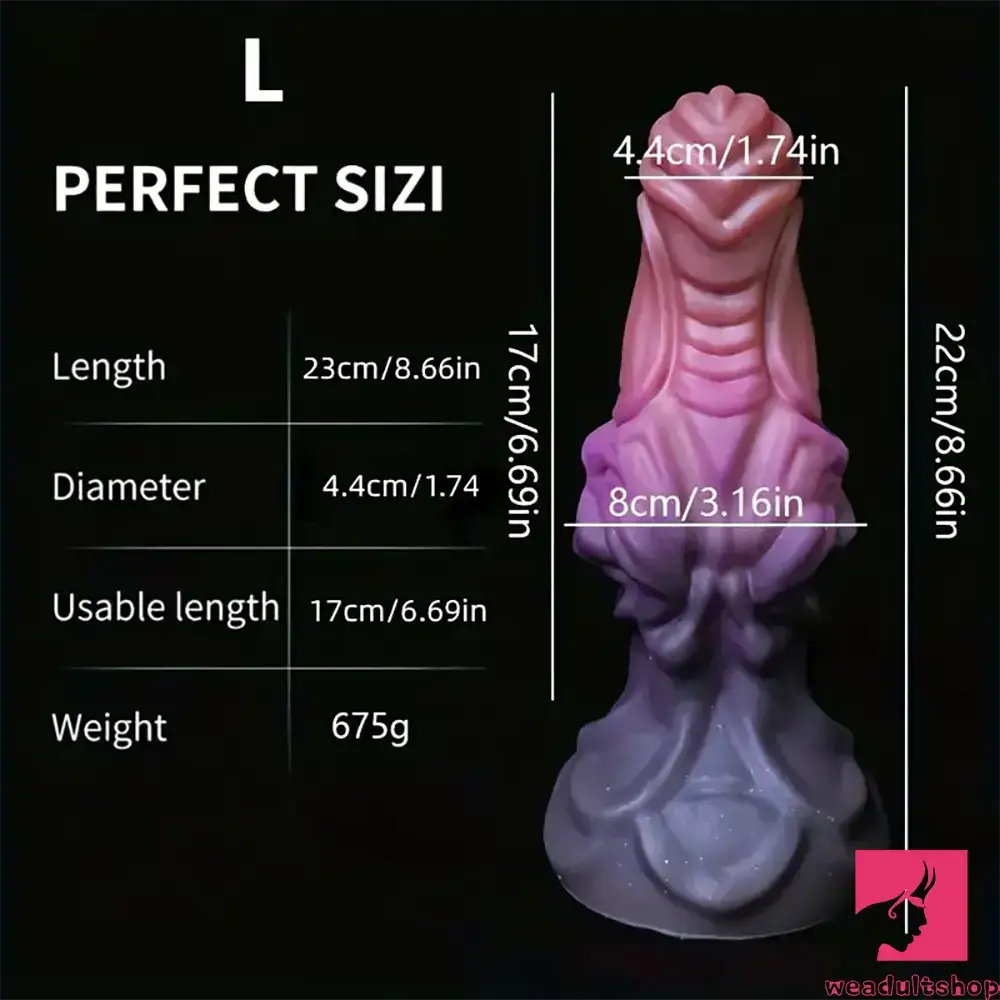 6.69in 8.66in Silicone Flexible Fantasy Dildo For BDSM Sex Adult