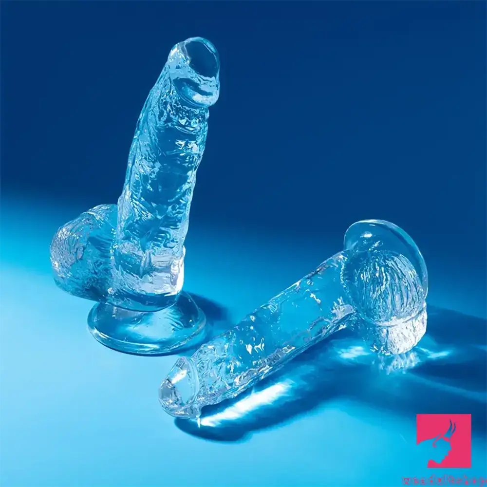 6.4in 7in 8in 9in Clear Real Cock Dildo For G-Spot Vaginal Sex Orgasm