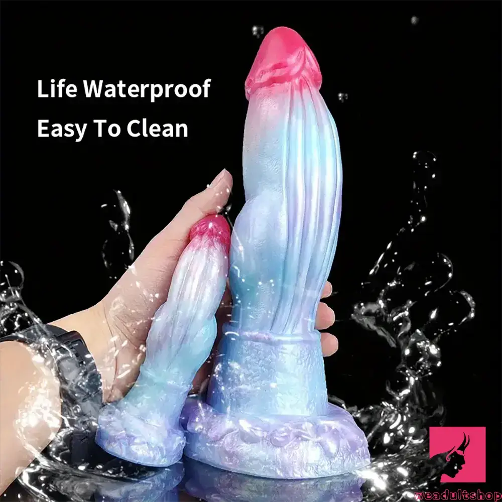 5.7in 7.79in 9.96in Dragon Flexible Silicone Monster Dildo With Big Knot