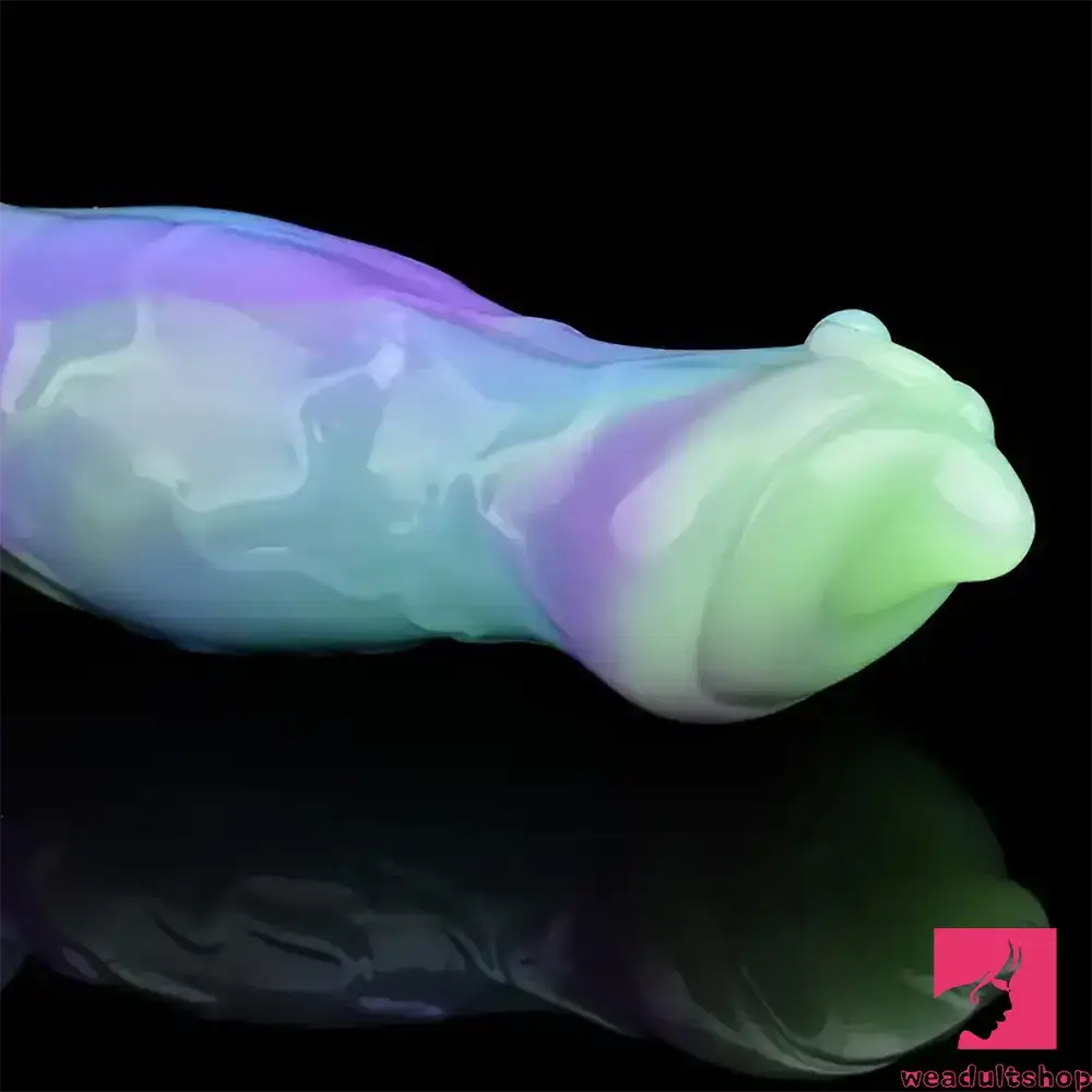 7.09in Fantasy Monster Dog Knot Silicone Soft Penis Dildo For Anus Dilator