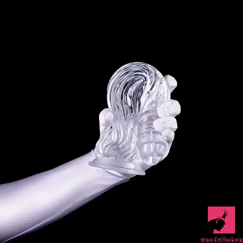 9.5in 10.7in 11.8in Clear Crystal Huge Animal Dildo For Love Adult Toy